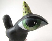 Paper Mache - Art Sculpture - Henry - A Big Eyed Bird