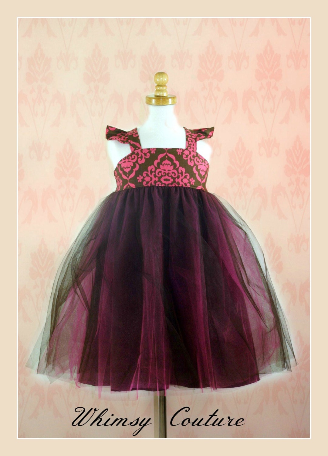 Whimsy Couture Sewing Pattern PDF Tutorial ebook -- Almost Famous Tulle Dress -- NB - 12 girls INSTANT