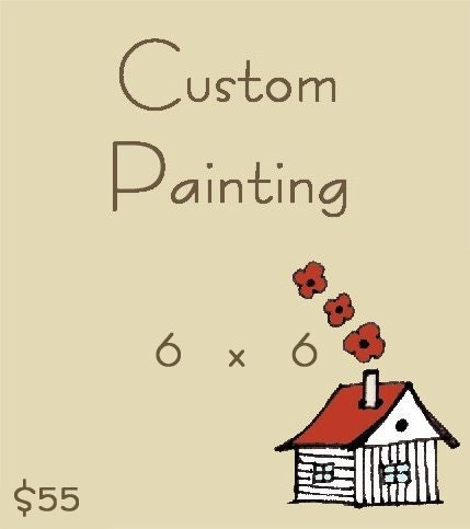 Custom Original Painting 6 x 6