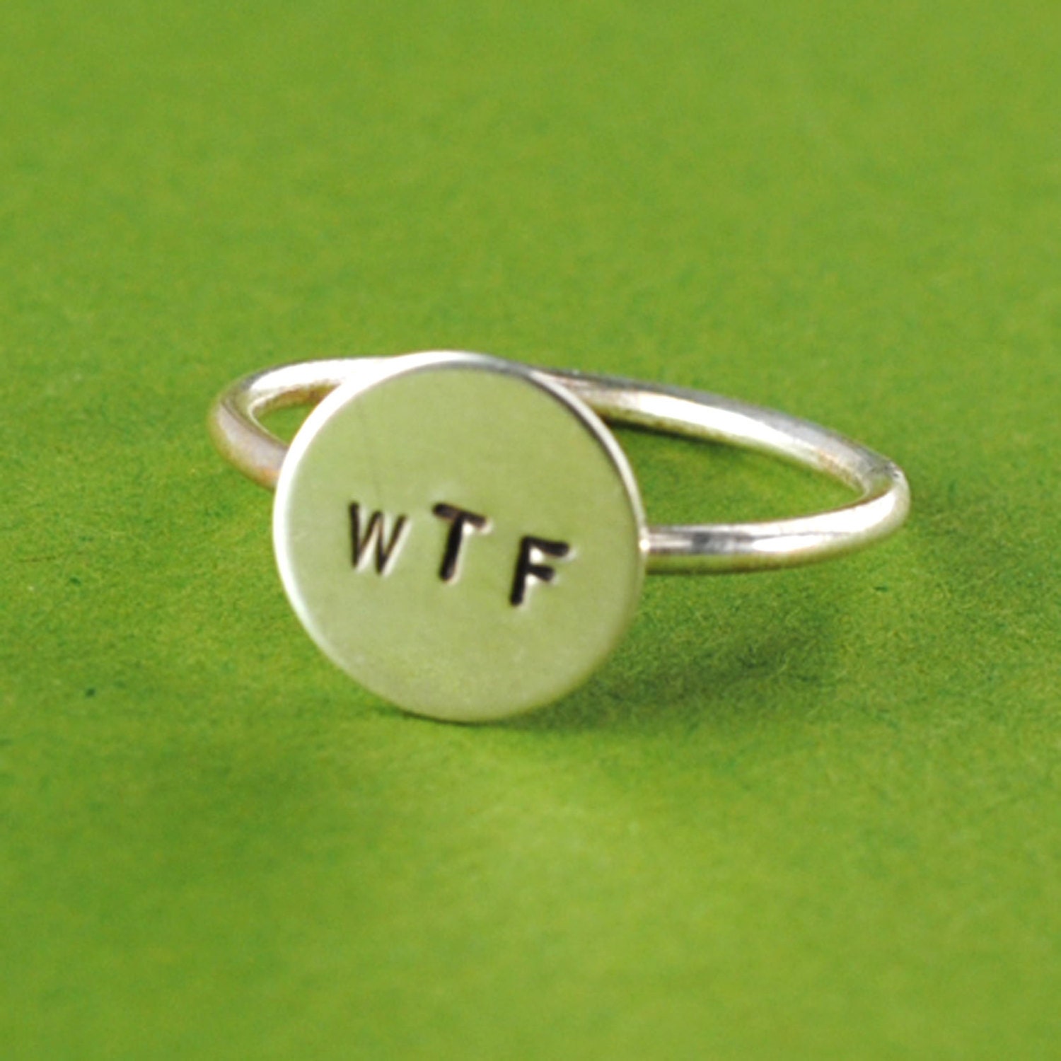 WTF Stacking Ring in Sterling Silver - WTF Ring