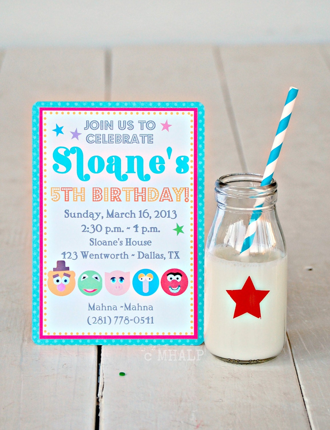The Vintage Muppet Collection - Custom Invitations from Mary Had a Little Party