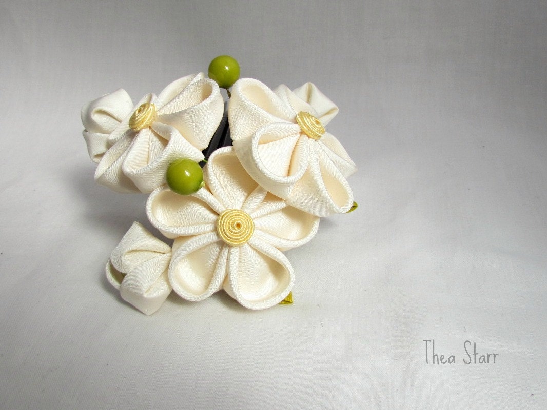 Kanzashi Flower Hair Bouquet - Sweet One