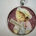 Kitten Perfection, Sweet Pink Glittered Pendant