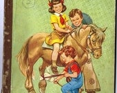 Vintage 1950's Ride with Us c. 1955 by Guy L. Bond, Children's Reading Book retro 50's America relic of American Life Cold War Americans