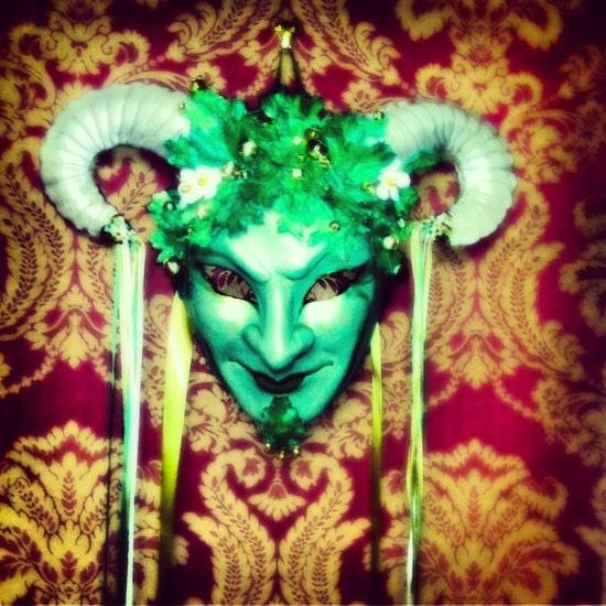 Jack in the Green - Handmade Leather Fertility Mask
