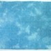 Hand dyed cotton fat quarter - sky blue, light blue, pastel blue overdyed leaf sprig design