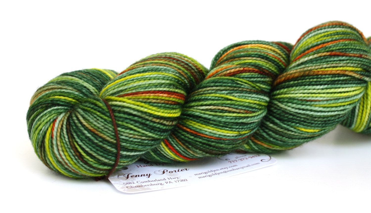 Wild Flowers--hand dyed sock weight yarn, 2 ply merino, cashmere, nylon (400yds/100gm)