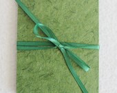 Moss Green Mini Accordion Book or Card by PrairiePeasant