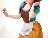 apron CINDERELLA  Work APRON  Princess style  womens full Apron Cinderella costume