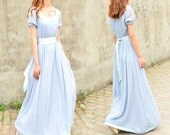 Aegon 2 silk chiffon long dress (Q1010)