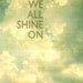 Shine on, typographic print, inspirational print, giclee, digital, travel, photograph, aqua, cream - Digital print, 8x10 typography