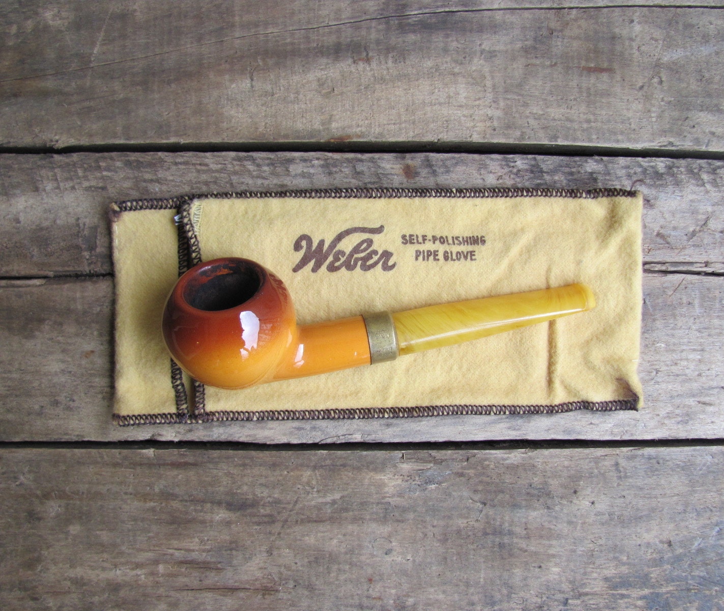 vintage c. 1930s ceramic pipe by Goedewaagen // Made in Holland