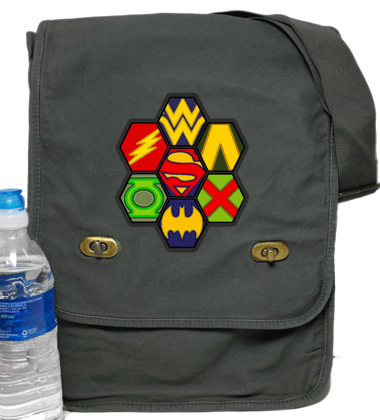 Justice League Field Messenger Bag Print