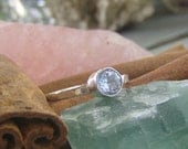 Larger Faceted gem stone stacking rings... fine and sterling silver personalized rings