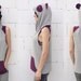 Panda Hoddie w/o Sleeves (Unisex Adult Size, Black/Magenta)