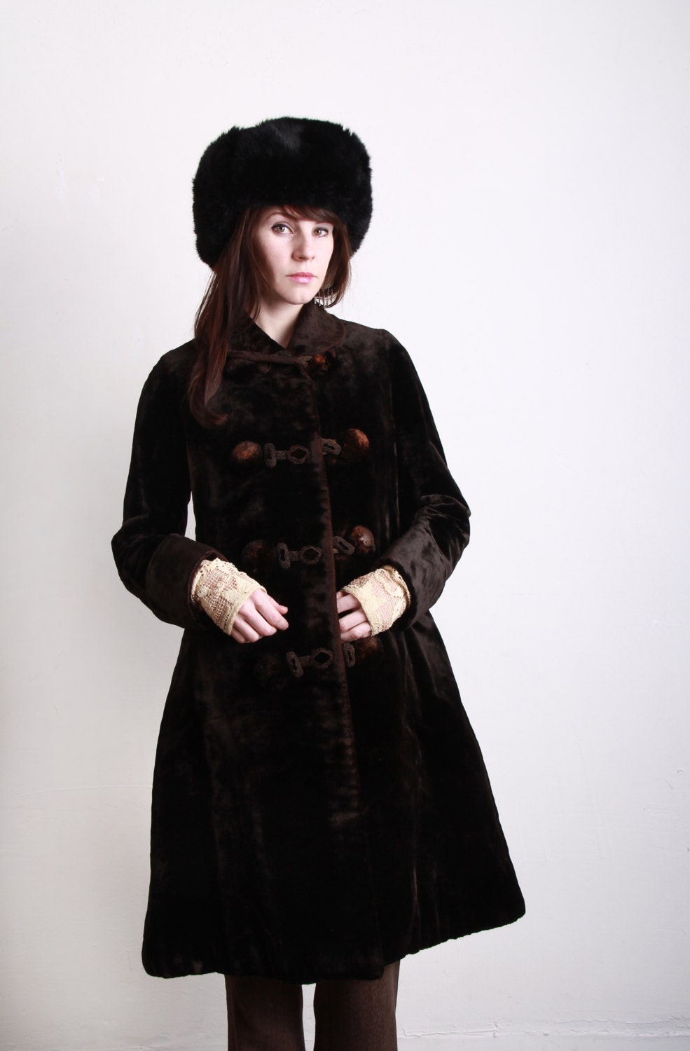 1900s Velvet Coat . Antique Jacket . Boutique Vintage Victorian Coat . Extra Small