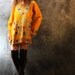 Vintage 1960s 1970s Hippie Woodstock Embroidered Butterfly Hoodie Dress Tunic