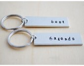 Graduation Keyrings - Best Friends Key Rings - Aluminum Personalized - Customized Keychain