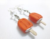 Orange Creamsicle Dangle Earrings