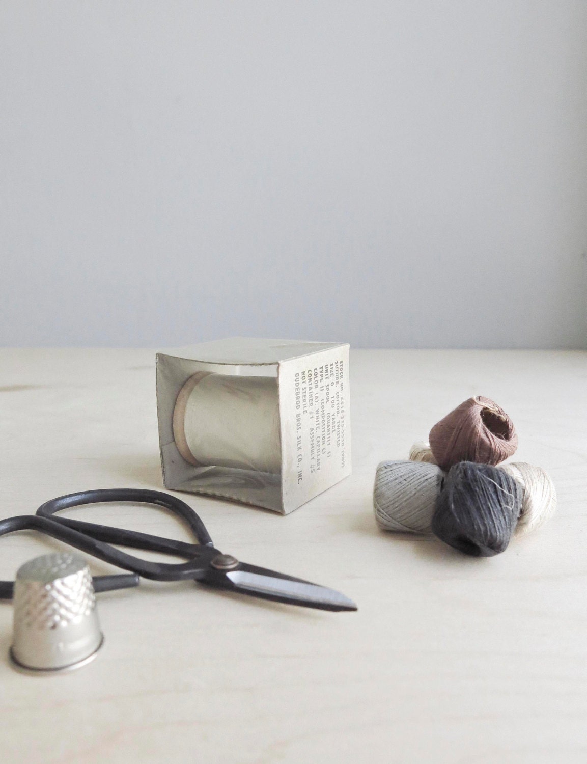 vintage army medical supply suture thread