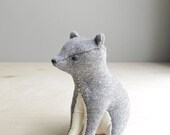 your place in the world / grey bear / soft sculpture animal