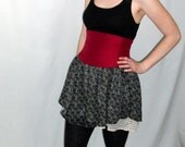 Silk Waist Cincher Corset Belt Deep Red B LAST ONE