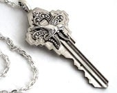 Recycled Key Pendant - Key Necklace - Key Jewelry - Key to Happiness