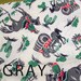 1930s Authentic Vintage Feedsack Print Fabric - Western Theme Horses Cowboys Covered Wagons