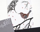 birds // a collection of three art postcard prints // featuring paintings by natasha newton
