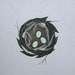nest number seven // original nature inspired contemporary fine art painting on canvas // by natasha newton