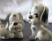Puppy Dog Salt and Pepper Shakers Ceramic