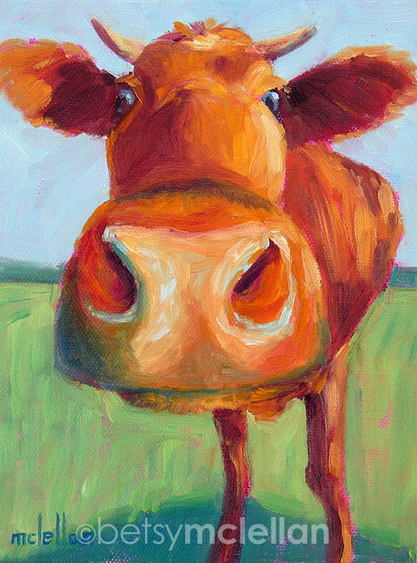 Cow - Cow Art - Cow Print - Giclee Print