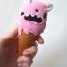 Ten Dollar Tuesday - Little Ice Cream Plush - Strawberry Bear Cone by Gretchen Lewis