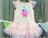 Cupcake Birthday Tutu Dress