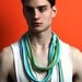 Summer Infinity Scarf - Green Circle Scarf - Mens Womens Fashion - Fabric Necklace - Burning Man Black Friday Sale Christmasinjuly CIJ