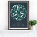Bee Kind Seasonal Planting Guide in Sheer Slate/Emerald Green- decorative screen print