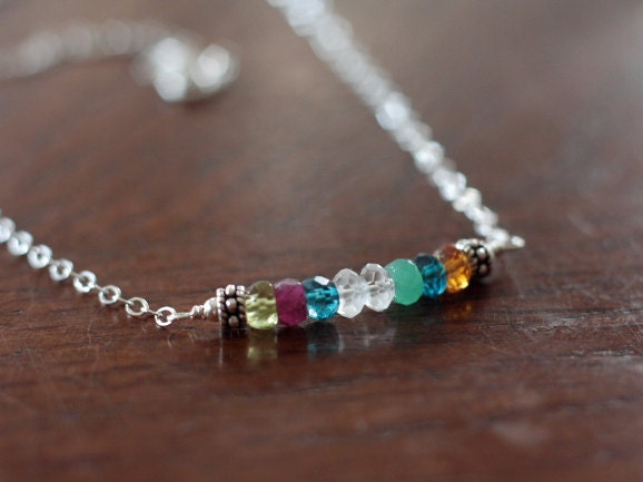Buy grandmother birthstone jewelry - Grandmother's Birthstone Necklace Sterling Silver Choose Your Own Gems - Mother's Day