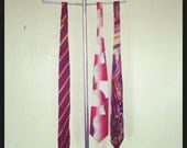 Vintage wide necktie choose ONE colorful , glorious late 1970's tie for him