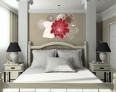 Red Flower Customizable Wall Decal