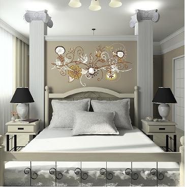 Flower Vine Neutral Customizable Wall Decal