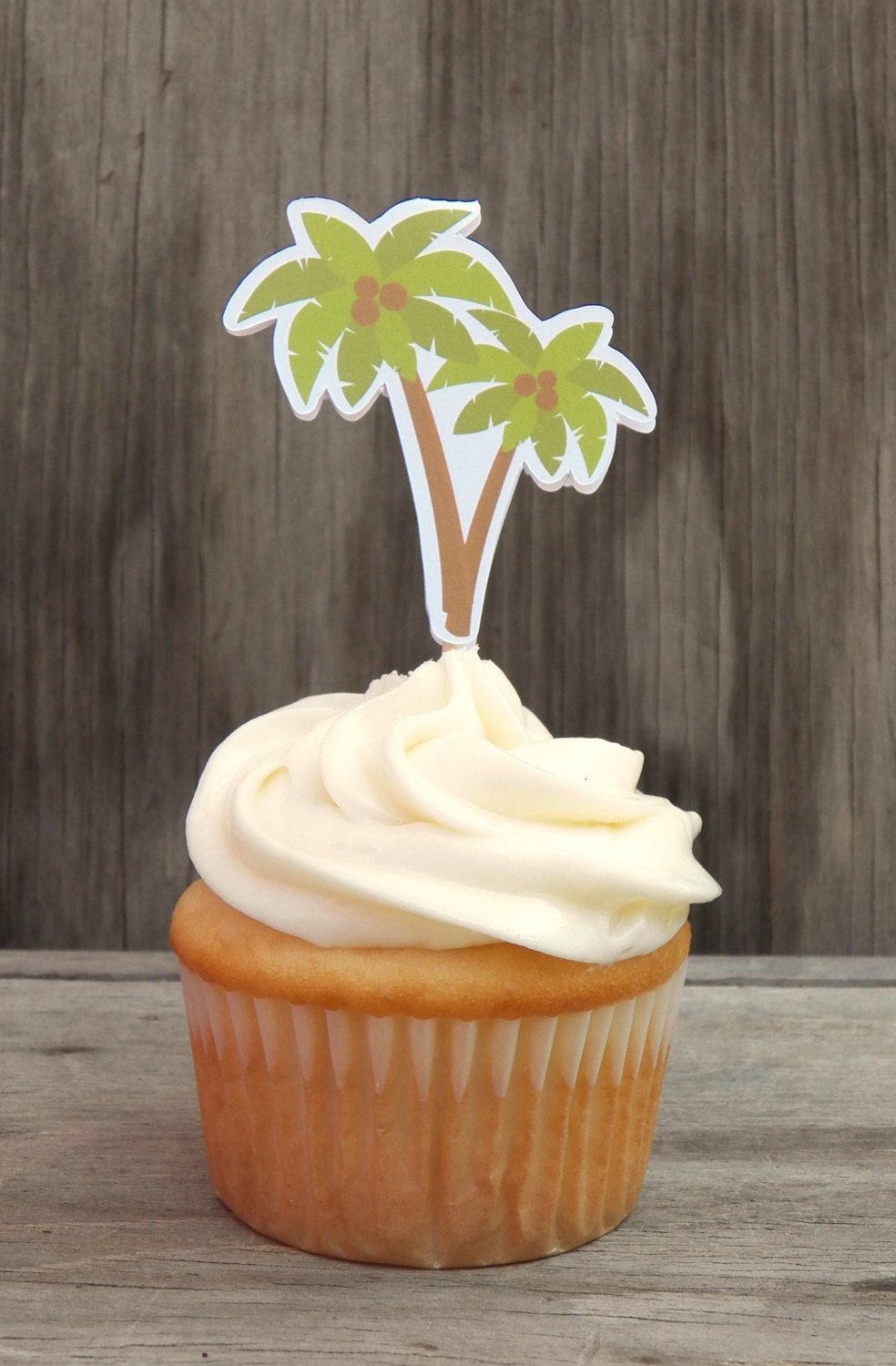 Beach Party - Set of 12 Palm Tree Cupcake Toppers by The Birthday House Il_170x135