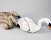 Felted Swan & Signets (Set of 3)