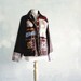 Wearable Art Burgundy Jacket Bohemian Chic Women's Clothing Upcycled Clothes Eco Friendly Ladies Wear Medium Large 'BLYTHE'