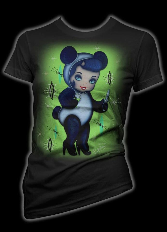 3XL SIZE Panda Girl Womans Not Slim Fit T-Shirt