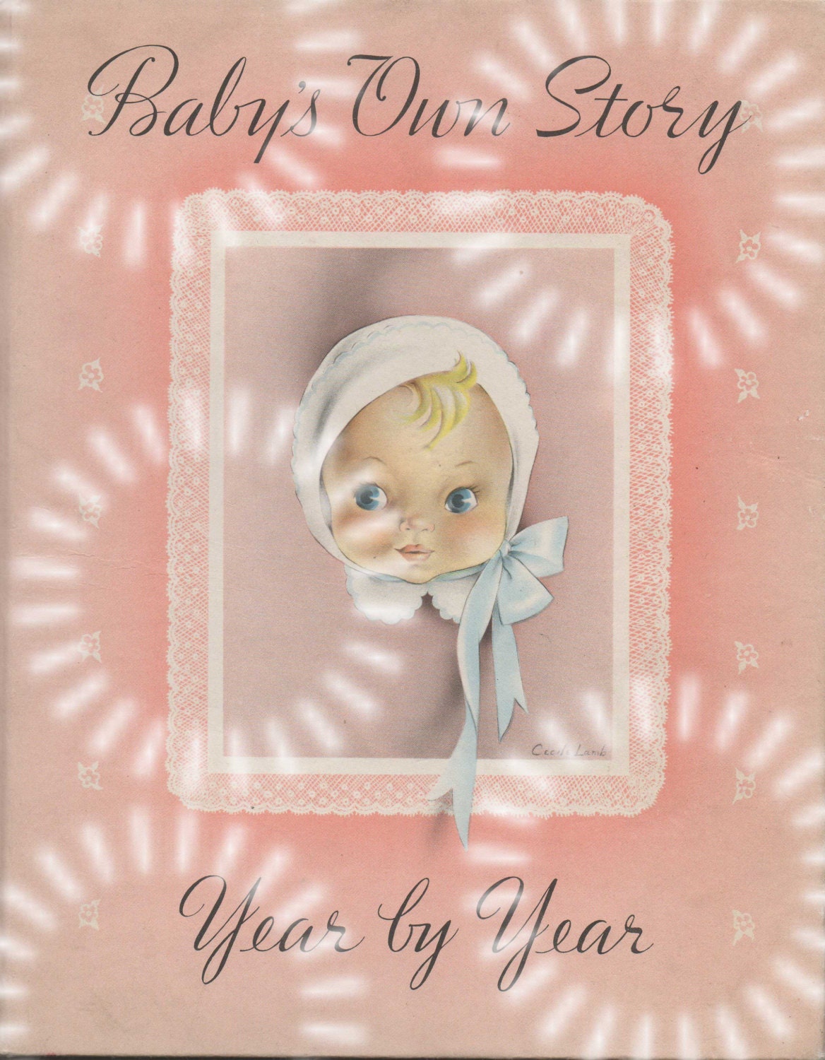 Vintage Baby Book Baby's Own Story Year By Year 1941 Unused Blank New Baby