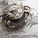 Steampunk Crab Locket Necklace Rustic Crab Necklace Nautical Steampunk Necklace Vintage Watch Movement Gothic Victorian Rustic Silver Locket