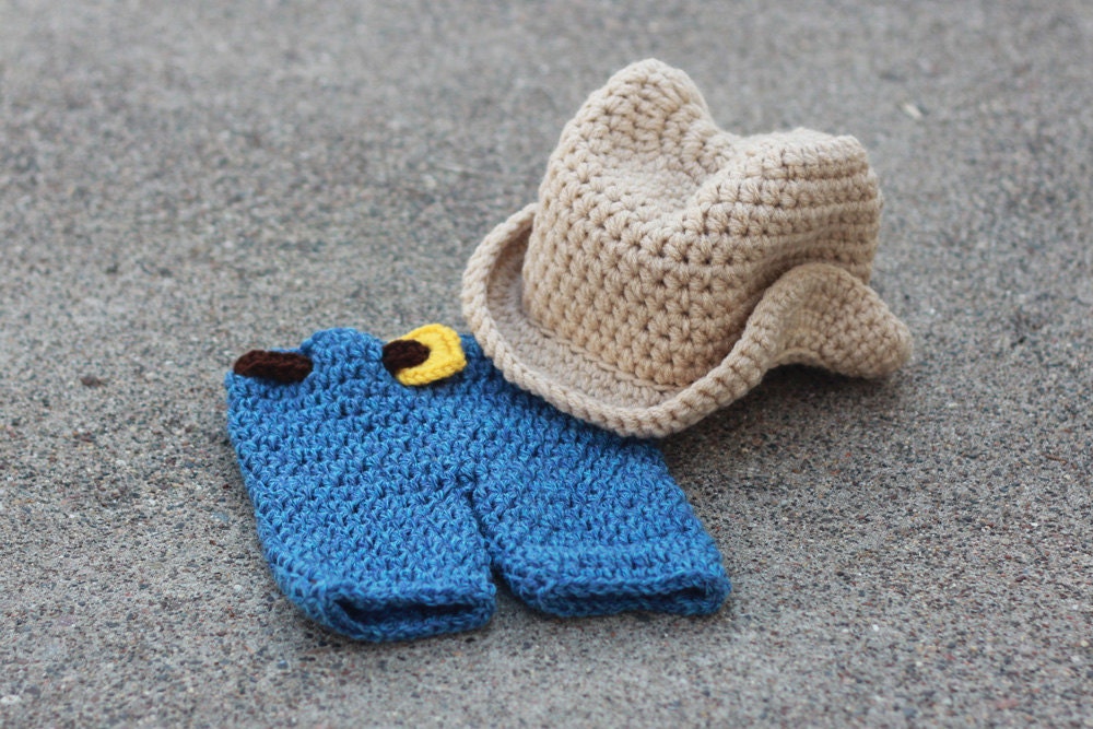 The Wrangler - Cowboy Hat and Jeans Set, Photo Prop.