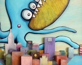 A New City (Original Critter Art)