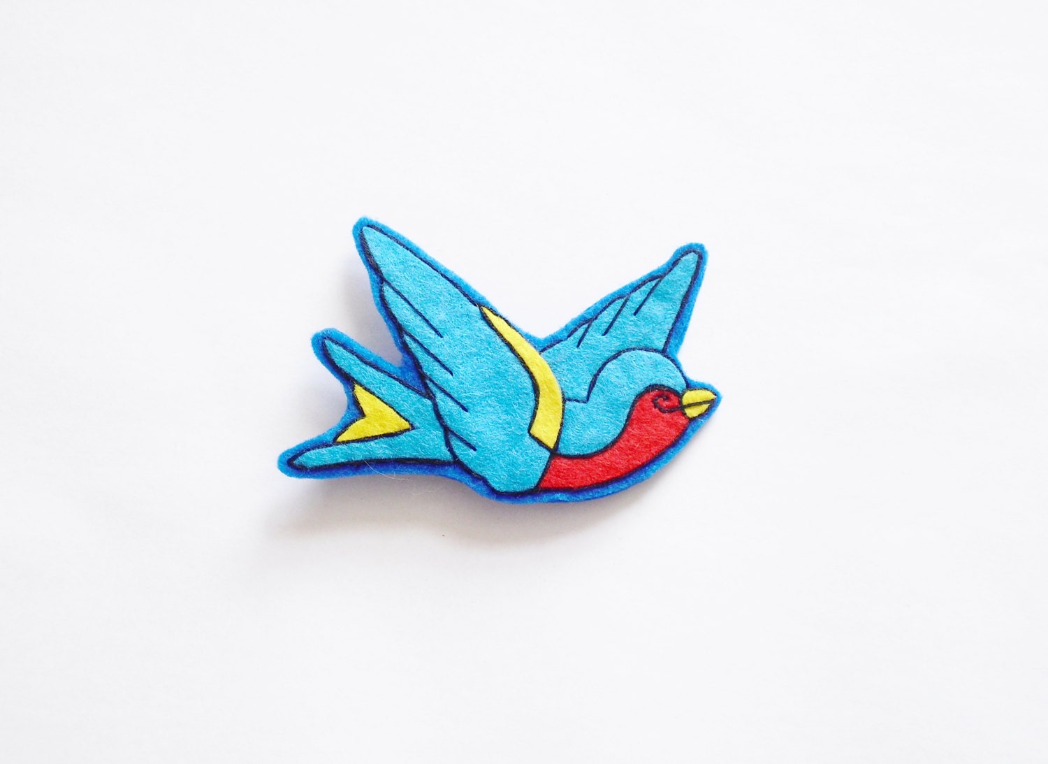 Tattoo Style Swallow Hair Clip, Rockabilly Swallow Hair Clip, Rockabilly Hair Accessory