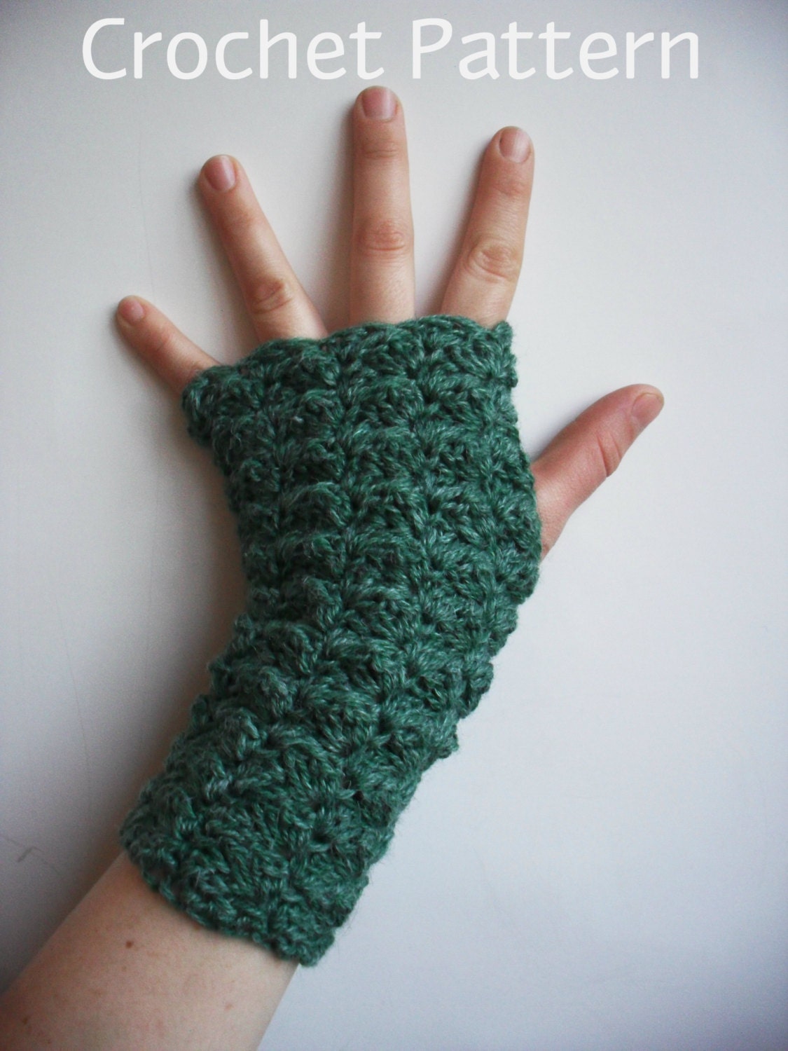 Crochet Pattern for Textured Fingerless Mitts Pattern